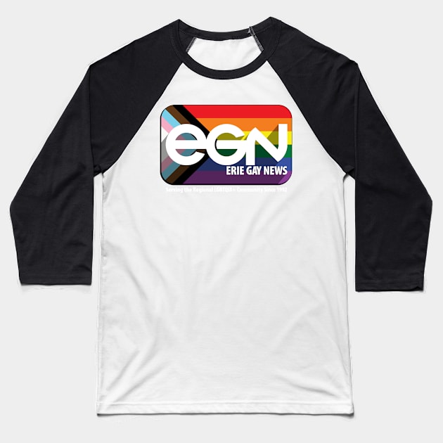 Erie Gay News Baseball T-Shirt by wheedesign